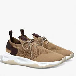 Berluti Sneaker Shadow En Scritto Knit Et Cuir De Veau | Sneakers | Shadow