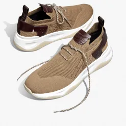 Berluti Sneaker Shadow En Scritto Knit Et Cuir De Veau | Sneakers | Shadow