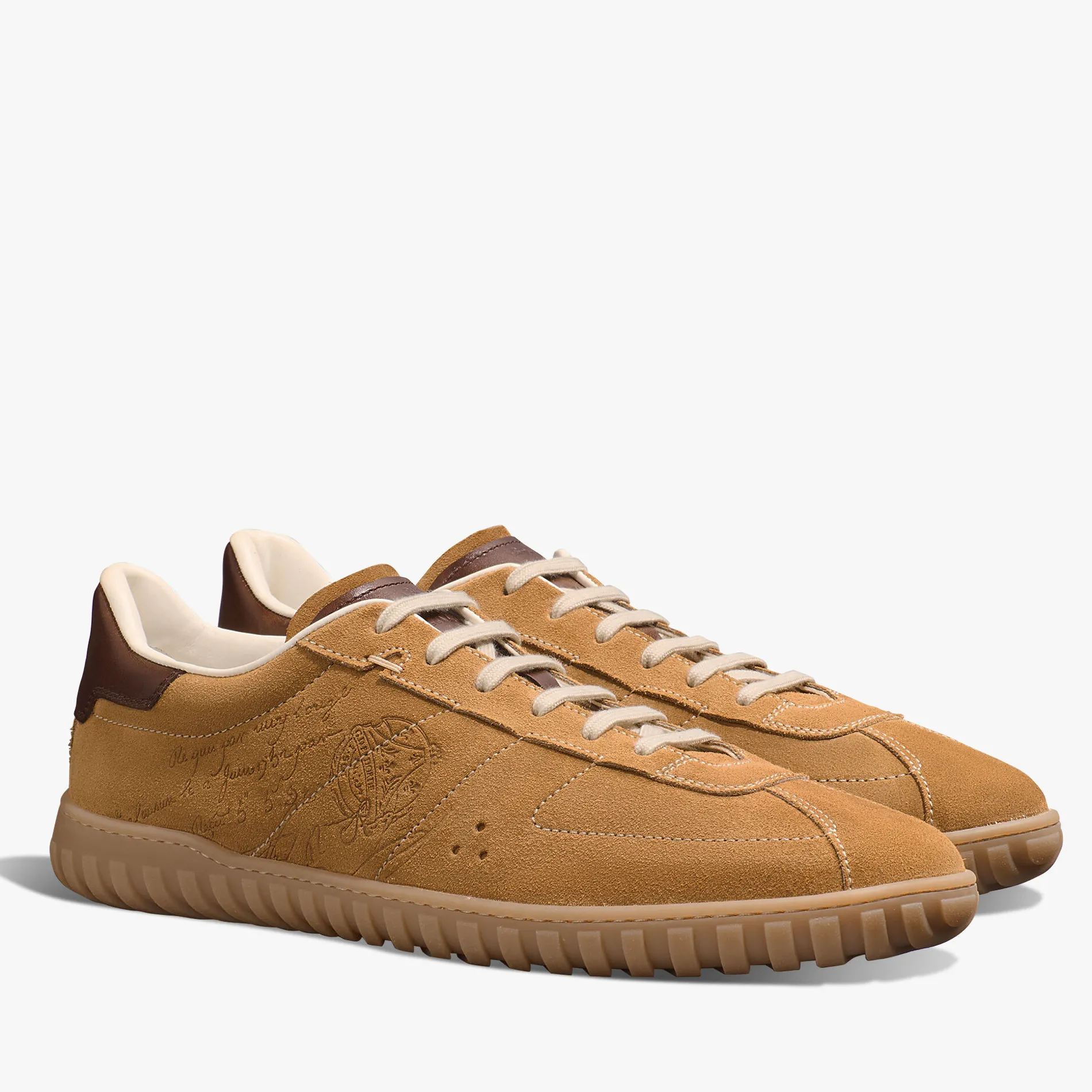 Berluti Sneaker Trainer En Veau Velours Scritto | Sneakers