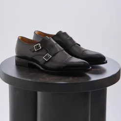 Berluti Soulier A Double Boucle Equilibre En Cuir | Mocassins & Boucles