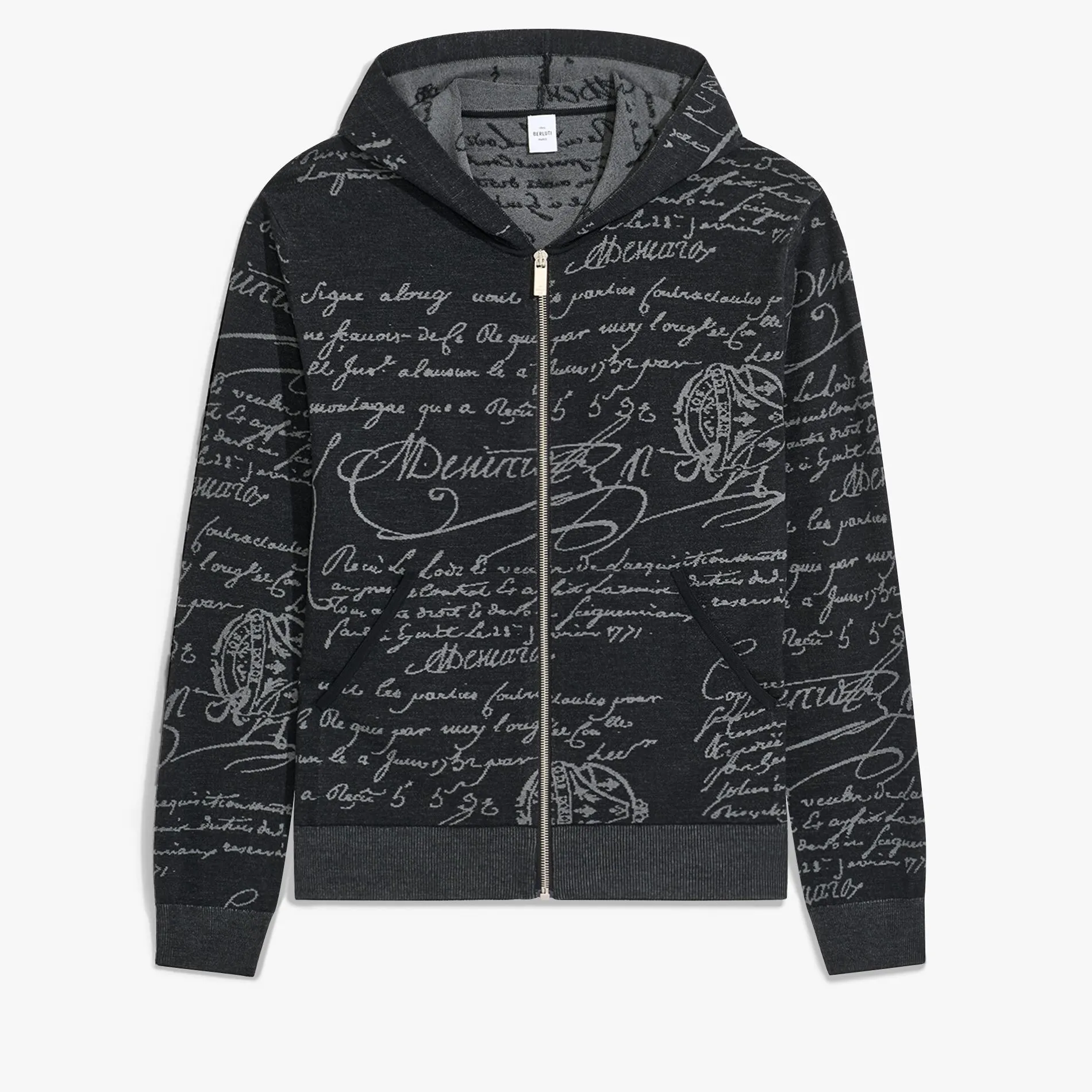 Berluti Sweat À Capuche Zippé Scritto | Maille & Sweatshirts