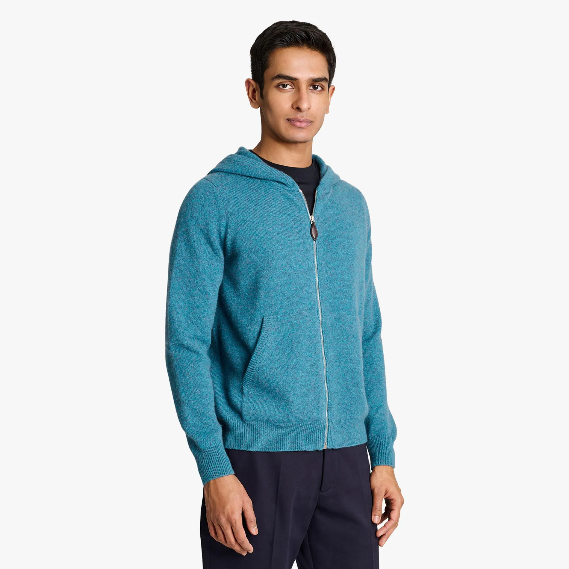 Berluti Sweat &Agrave; Capuche Zipp&eacute; Avec D&eacute;tail En Cuir | Maille & Sweatshirts