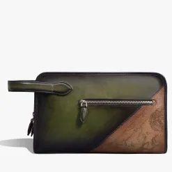 Berluti Trousse De Toilette Morning En Cuir Scritto | Pochettes
