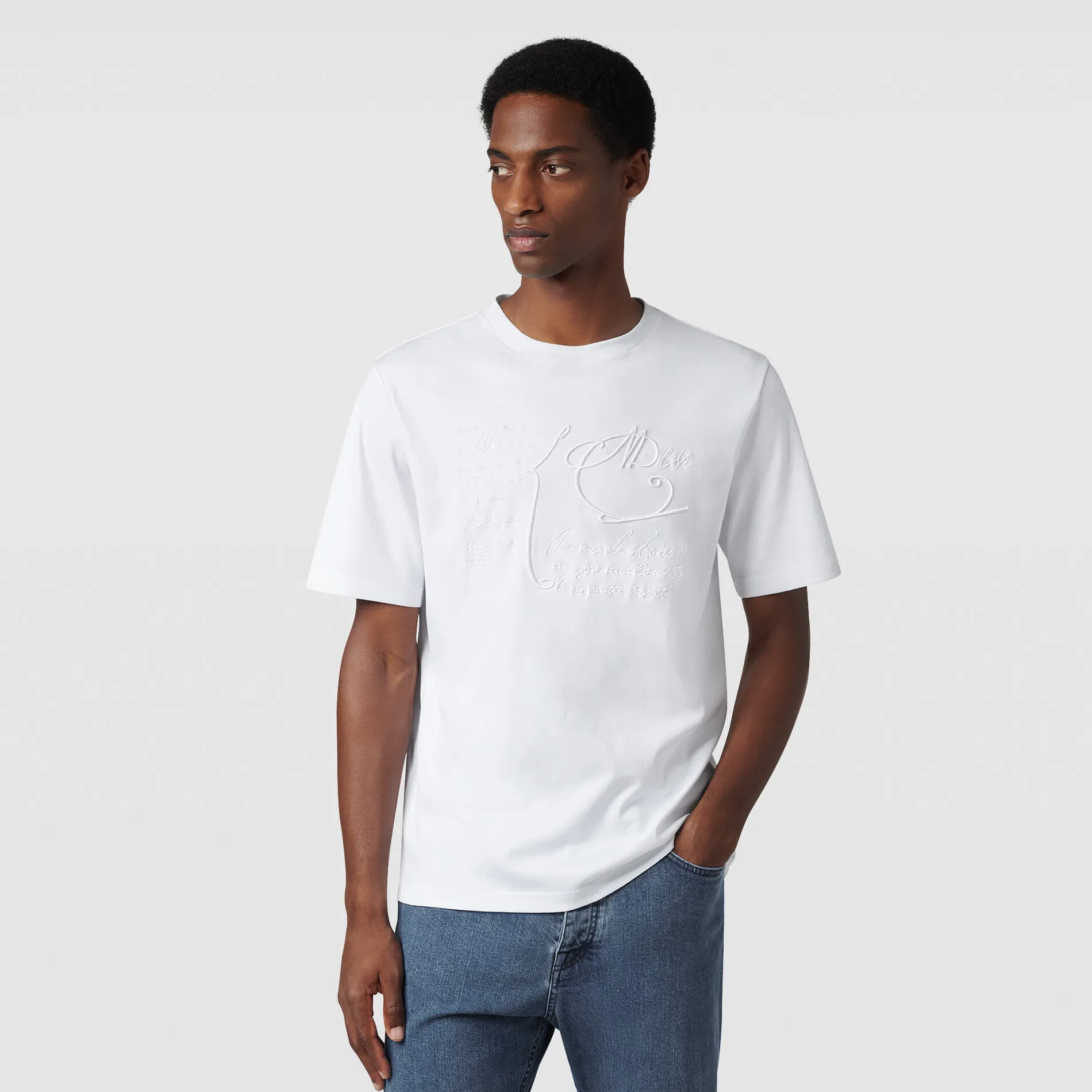 Berluti T-shirt &agrave; Broderie Scritto | Polos & T-shirts