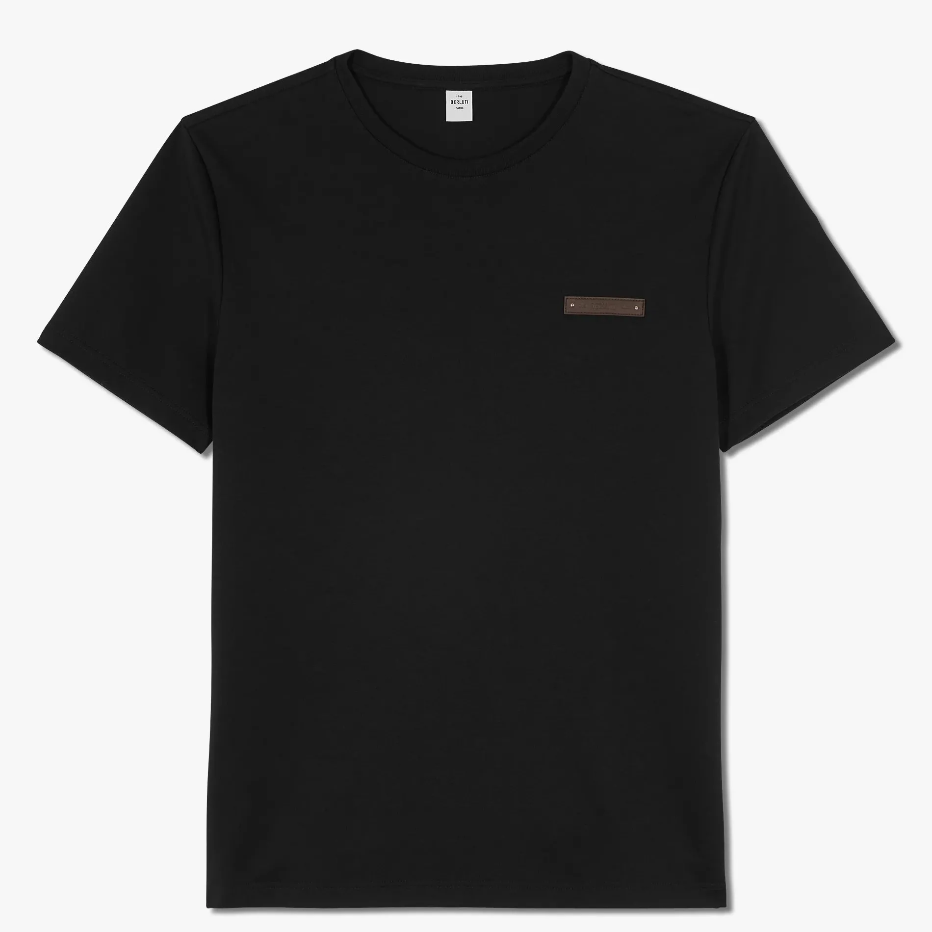 Berluti T-Shirt Avec D&eacute;tail En Cuir Fit Slim | Polos & T-shirts
