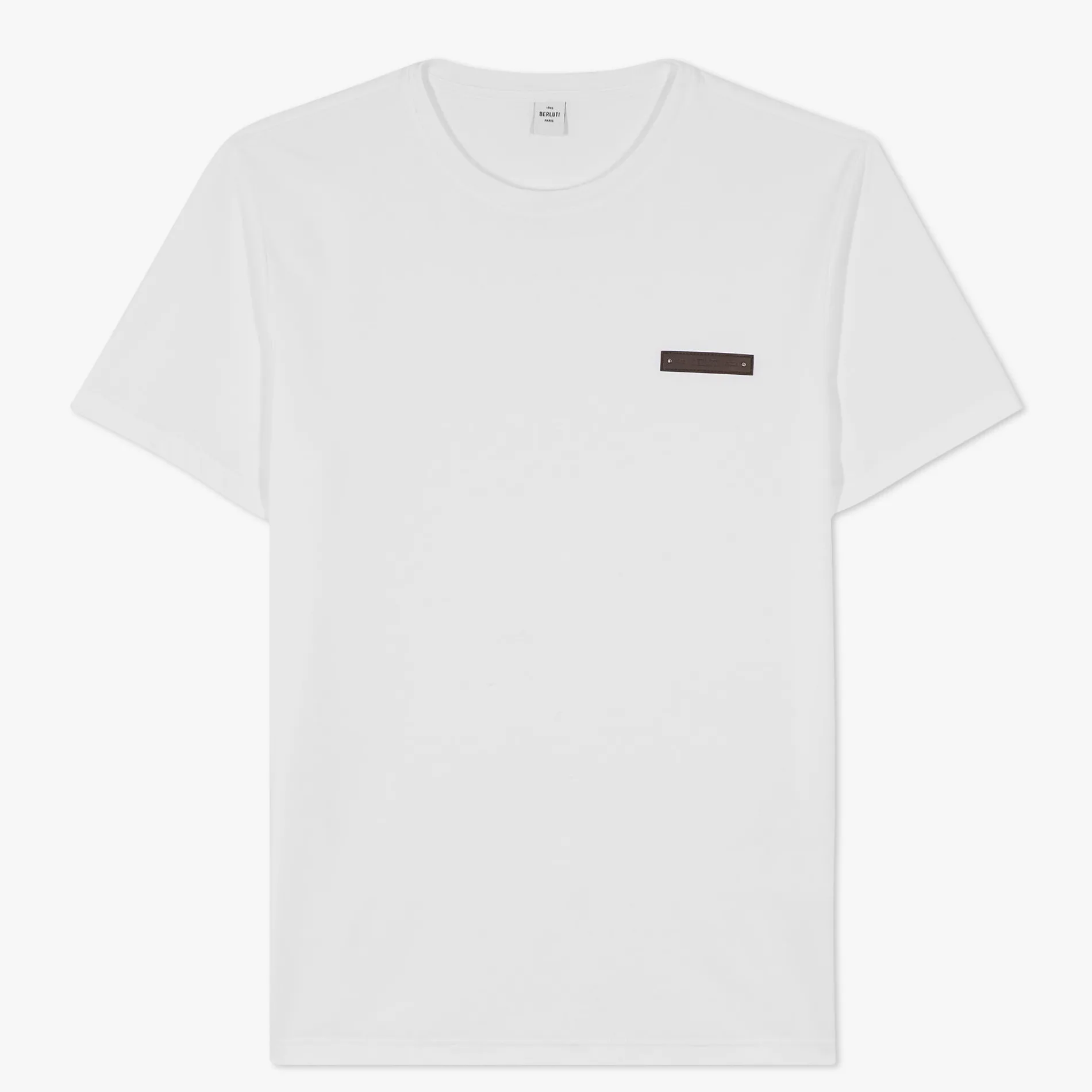 Berluti T-Shirt Avec D&eacute;tail En Cuir Fit Slim | Polos & T-shirts