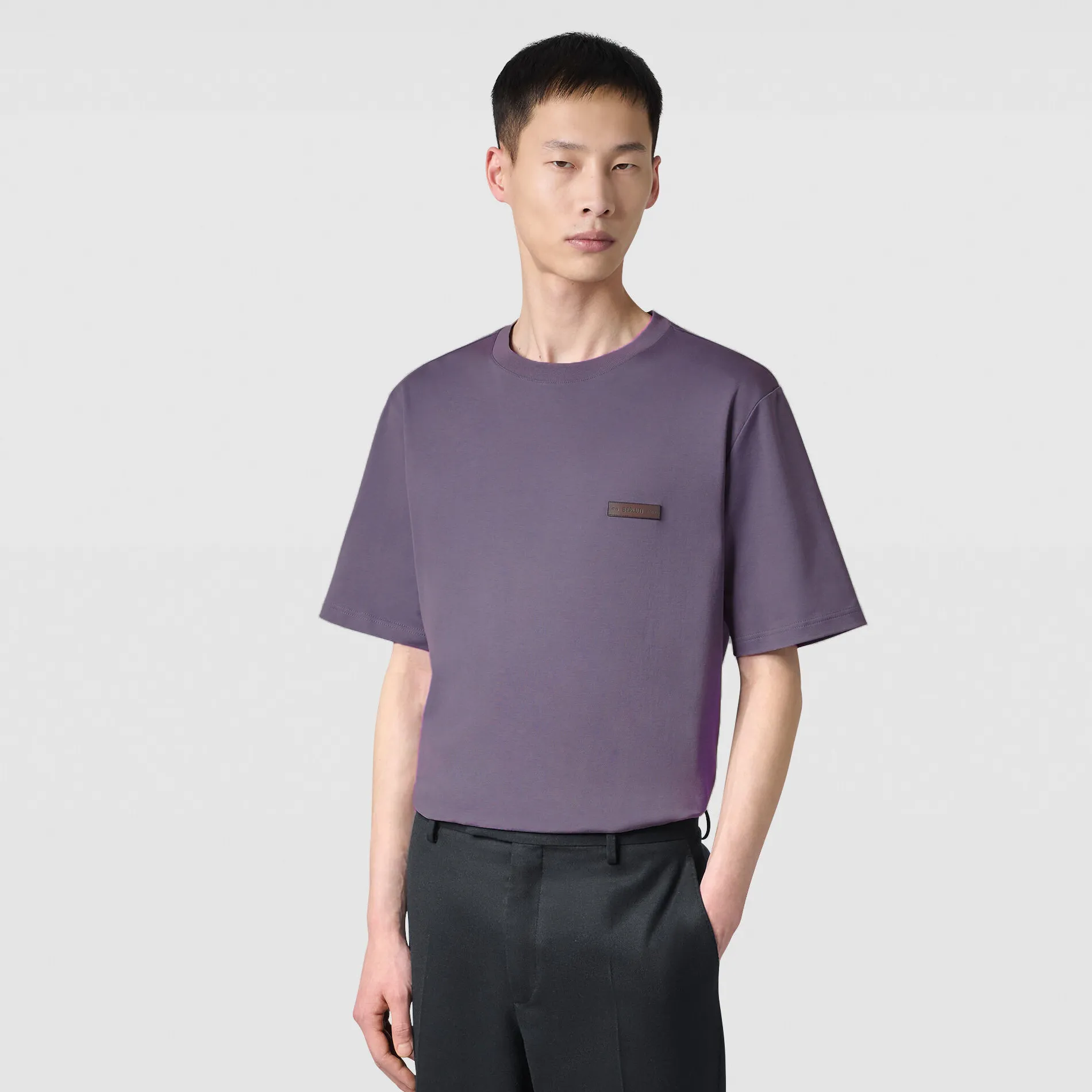 Berluti T-shirt avec D&eacute;tail en Cuir | Polos & T-shirts