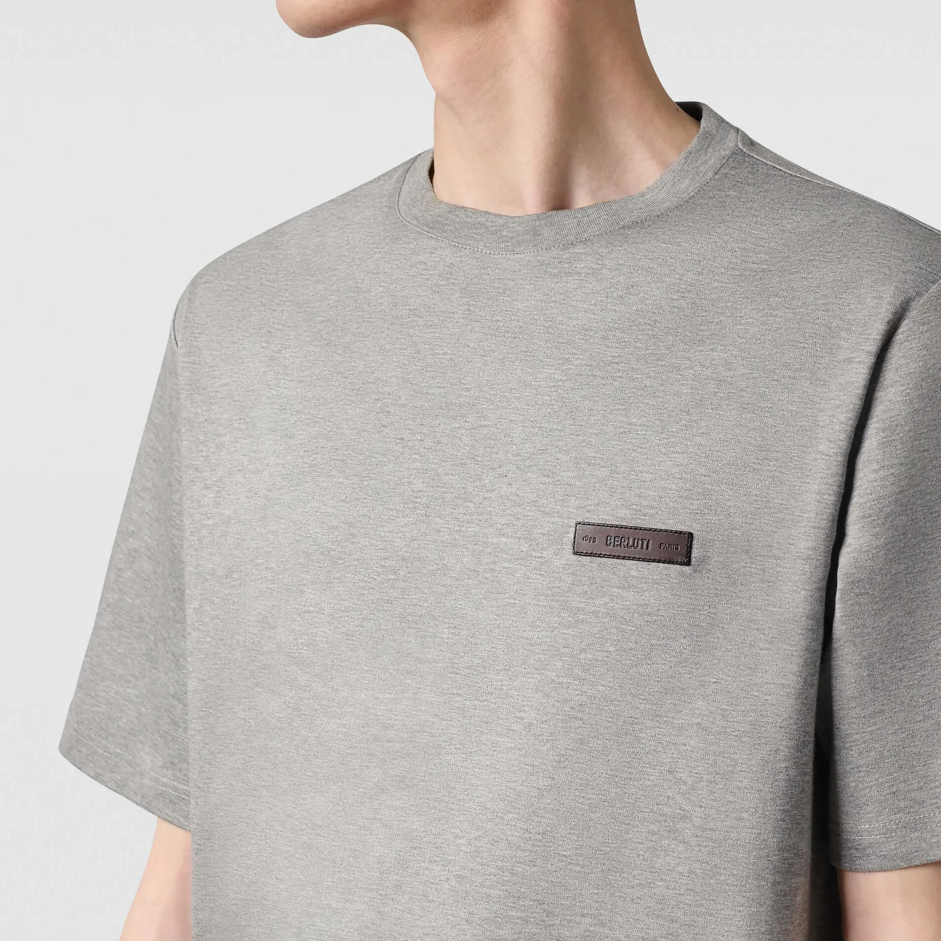Berluti T-shirt avec D&eacute;tail en Cuir | Polos & T-shirts