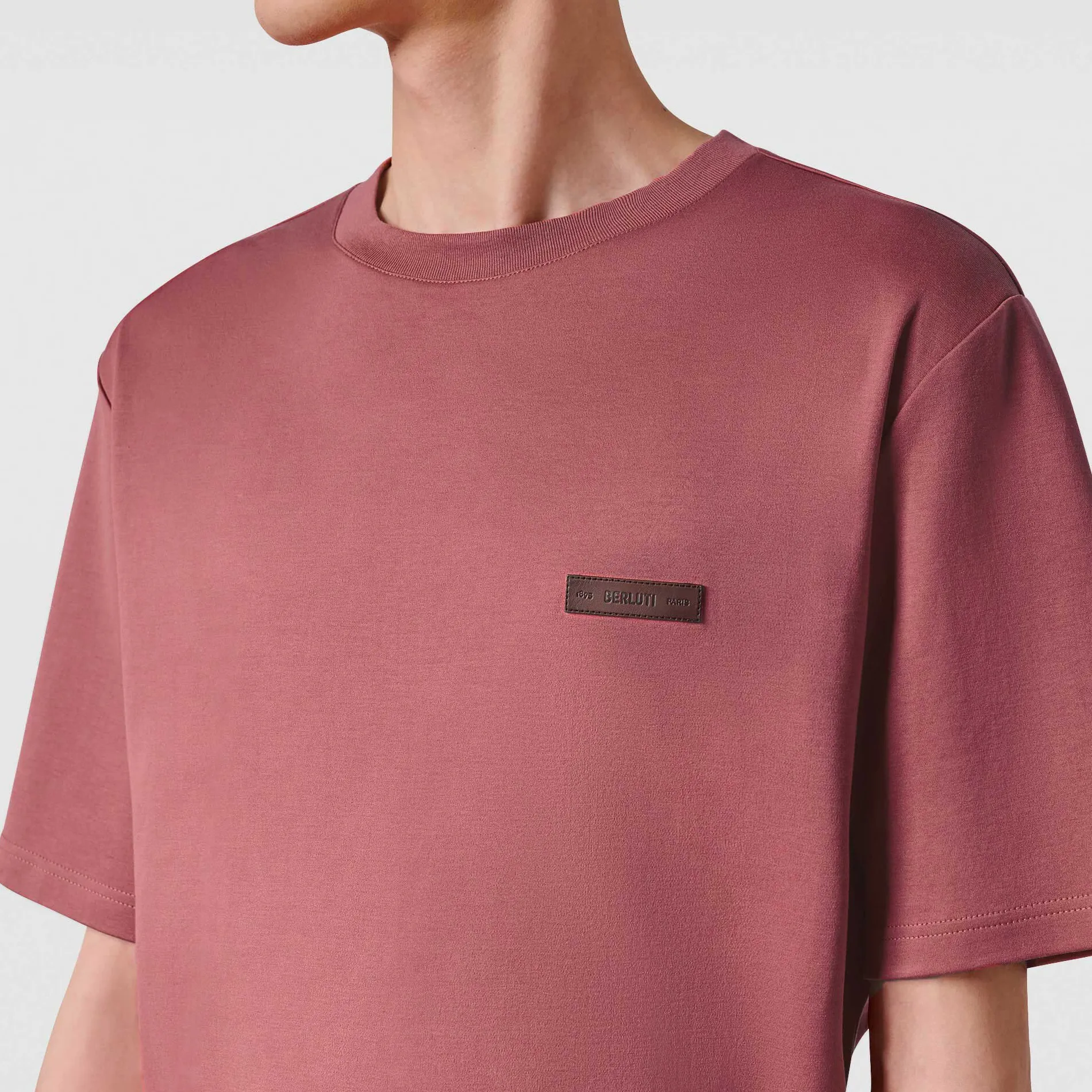Berluti T-shirt avec D&eacute;tail en Cuir | Polos & T-shirts
