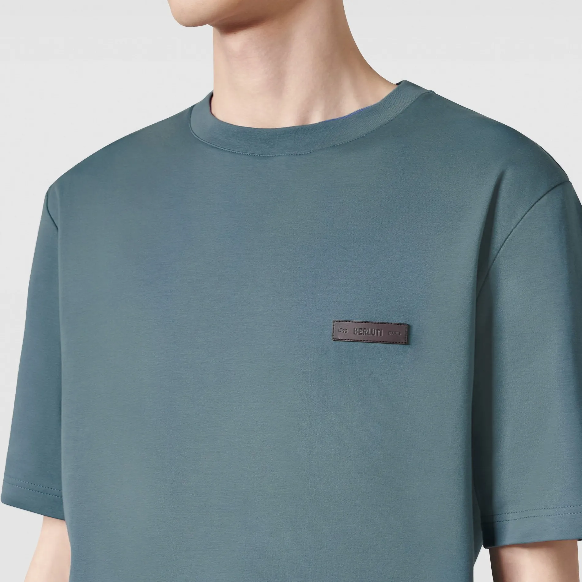 Berluti T-shirt avec D&eacute;tail en Cuir | Polos & T-shirts