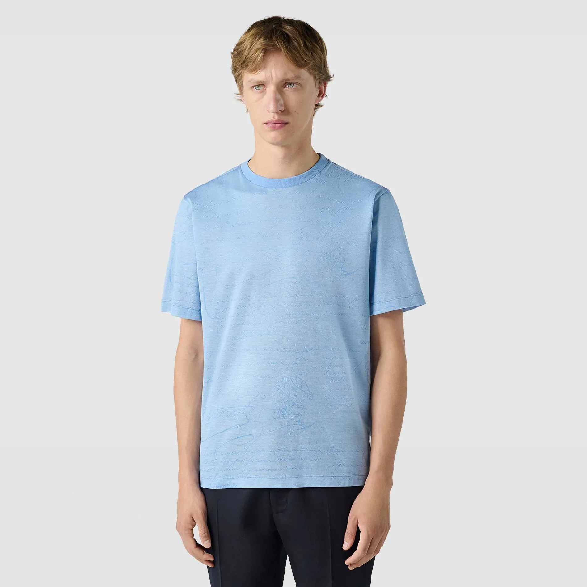 Berluti T-Shirt En Jacquard Scritto | Polos & T-shirts