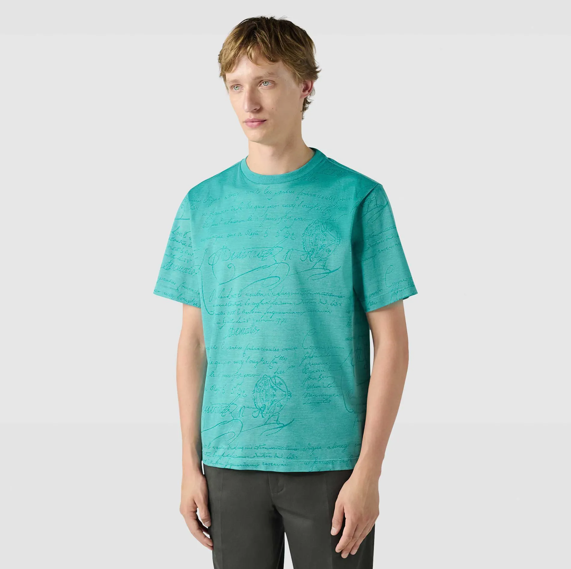 Berluti T-Shirt En Jacquard Scritto | Polos & T-shirts
