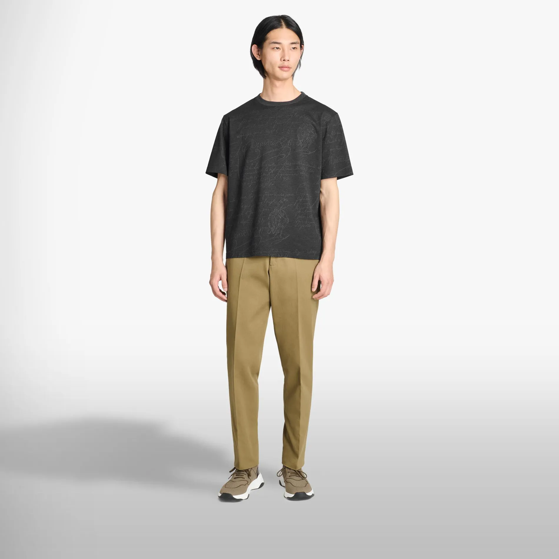 Berluti T-Shirt En Jacquard Scritto All-Over | Polos & T-shirts