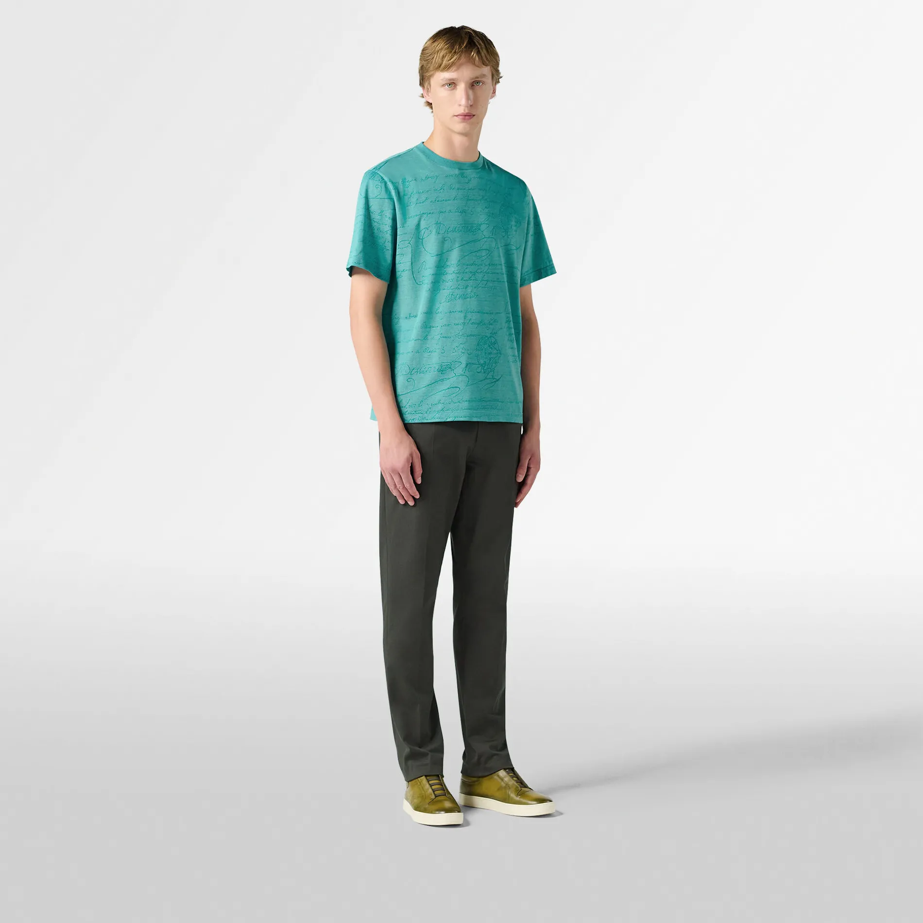 Berluti T-Shirt En Jacquard Scritto | Polos & T-shirts