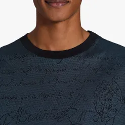 Berluti T-Shirt En Jacquard Scritto All-Over | Polos & T-shirts