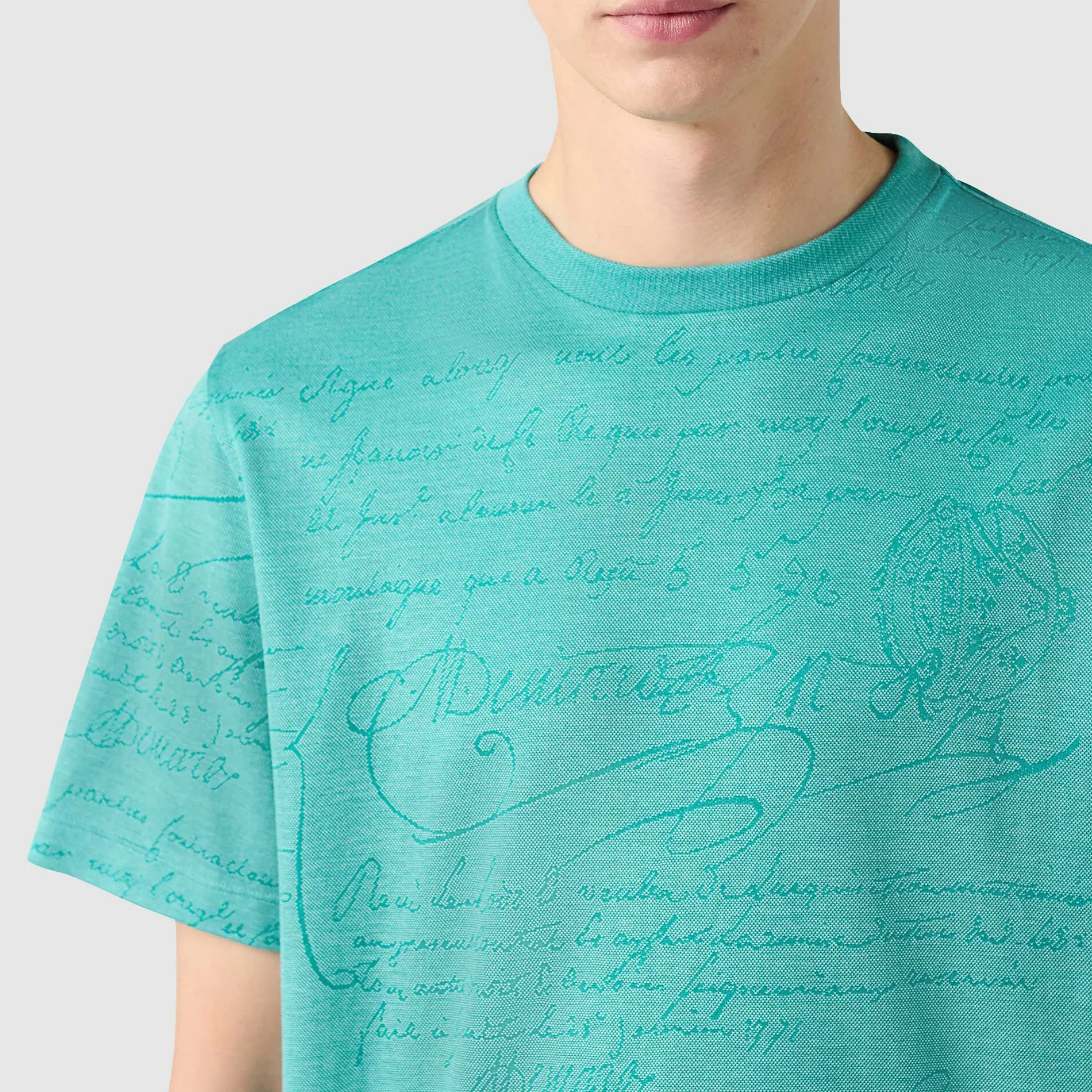 Berluti T-Shirt En Jacquard Scritto | Polos & T-shirts
