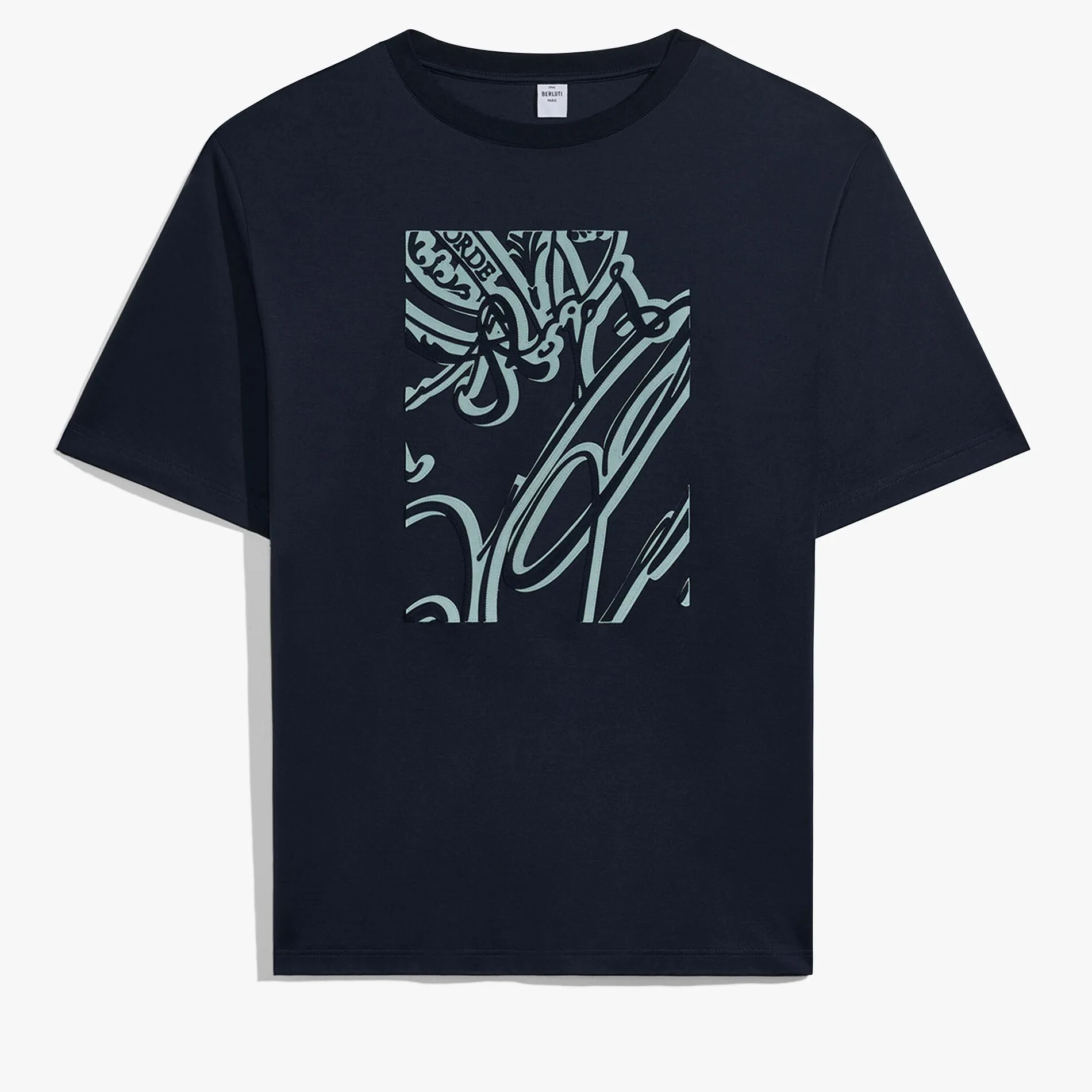 Berluti T-Shirt Frame Scritto Avec Effet Suédé | Polos & T-shirts