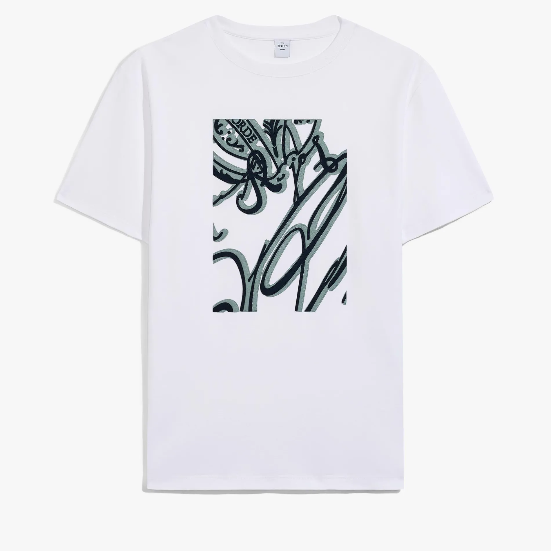 Berluti T-Shirt Frame Scritto Avec Effet Suédé | Polos & T-shirts
