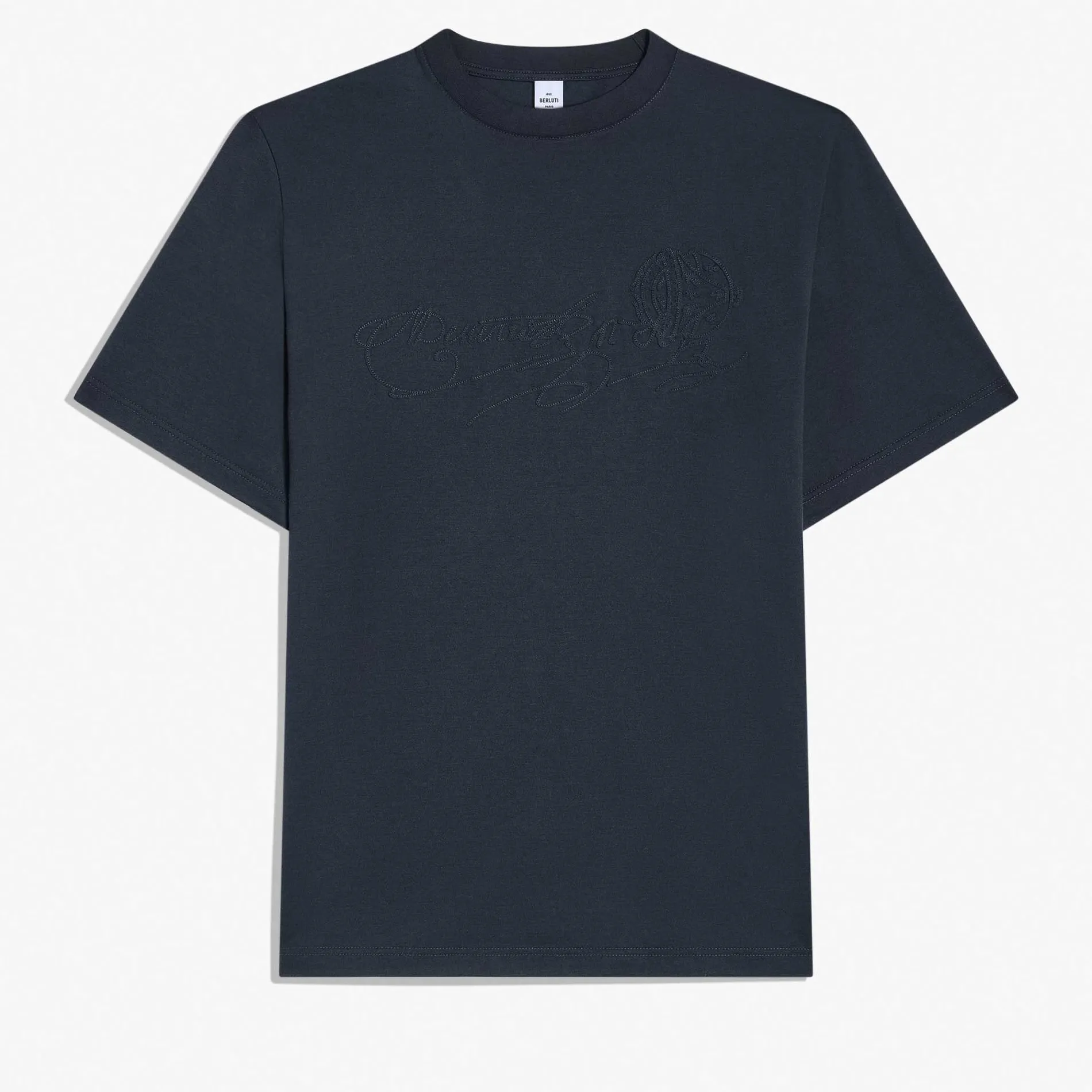 Berluti T-Shirt Scritto Avec Effet Su&eacute;d&eacute; | Polos & T-shirts