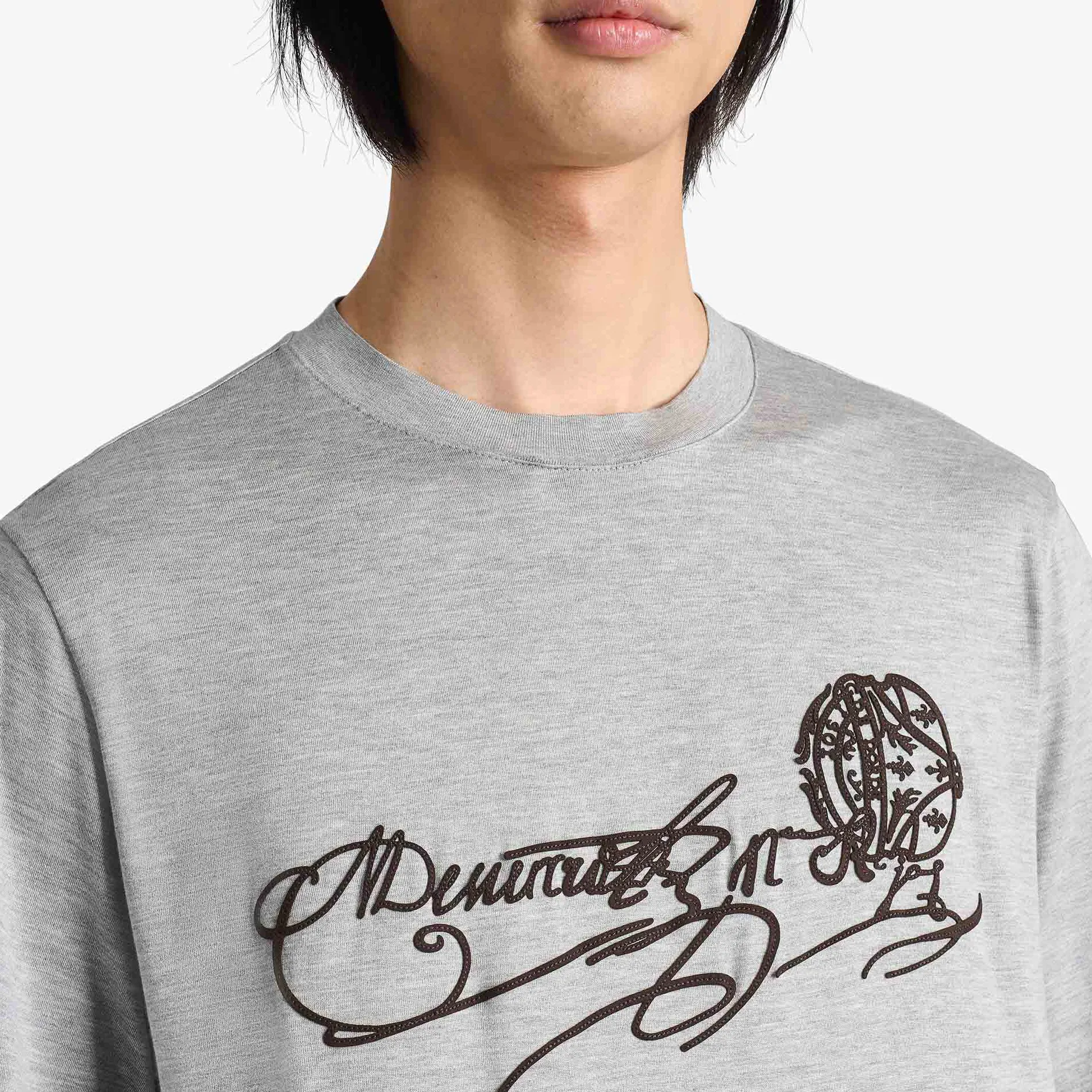 Berluti T-Shirt Scritto Avec Effet Su&eacute;d&eacute; | Polos & T-shirts