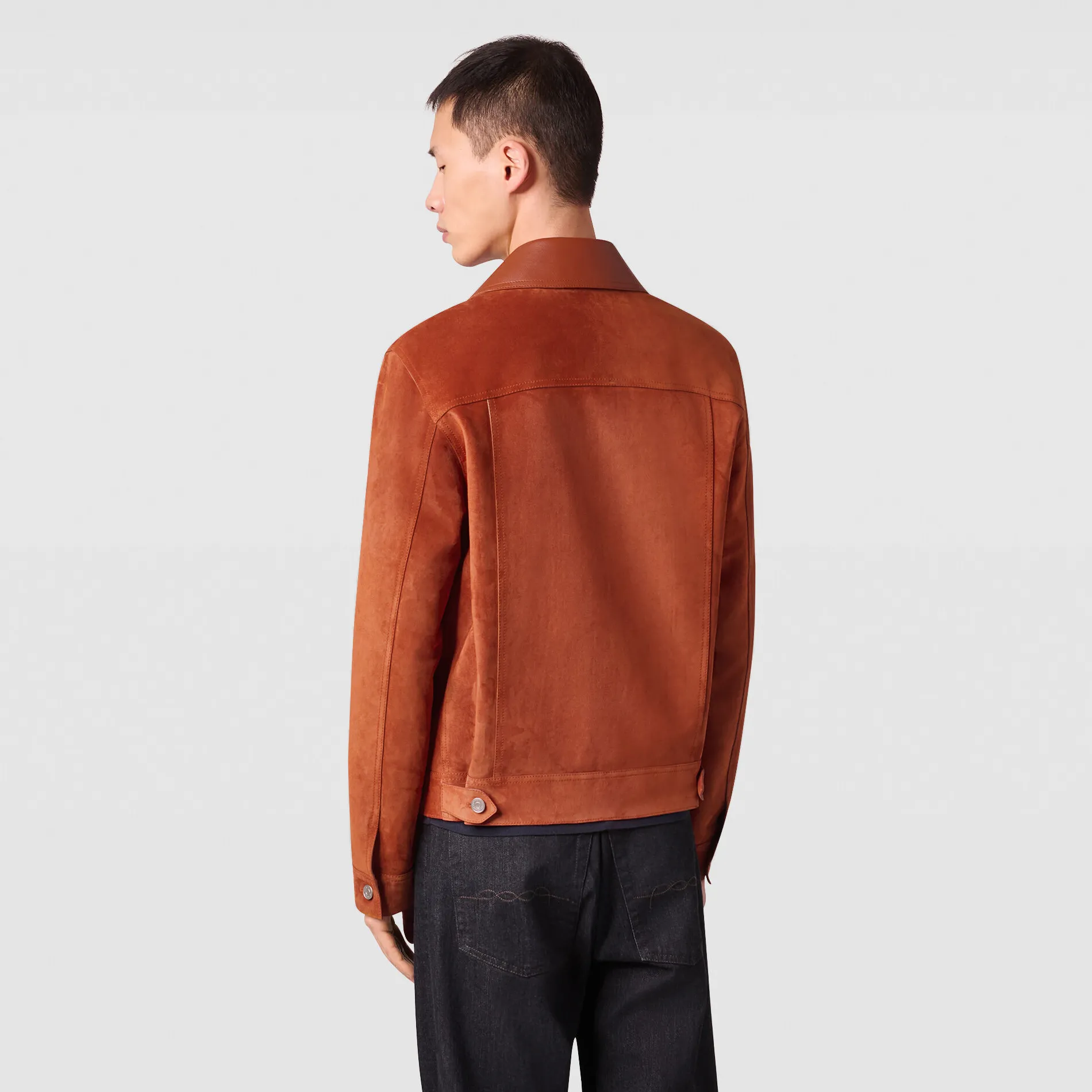 Berluti Veste Denim en Suede | Cuir