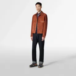 Berluti Veste Denim en Suede | Cuir