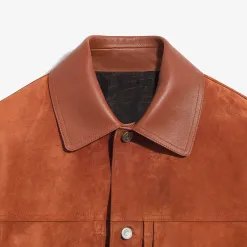 Berluti Veste Denim en Suede | Cuir