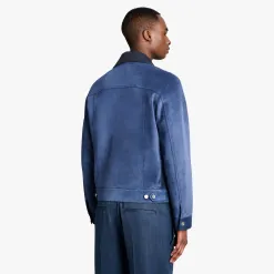 Berluti Veste Denim En Suède | Cuir