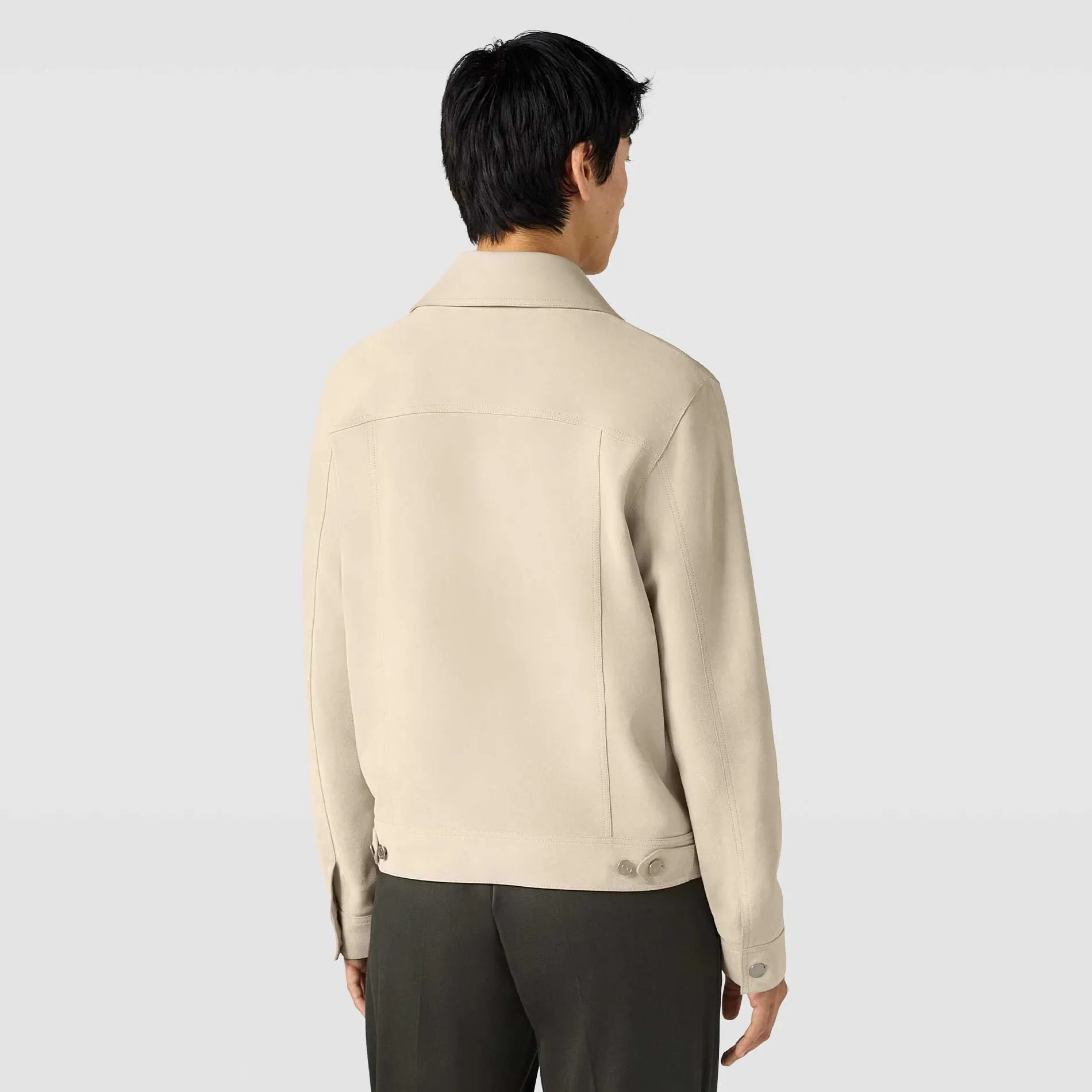 Berluti Veste Denim En Suède | Cuir