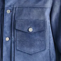 Berluti Veste Denim En Suède | Cuir